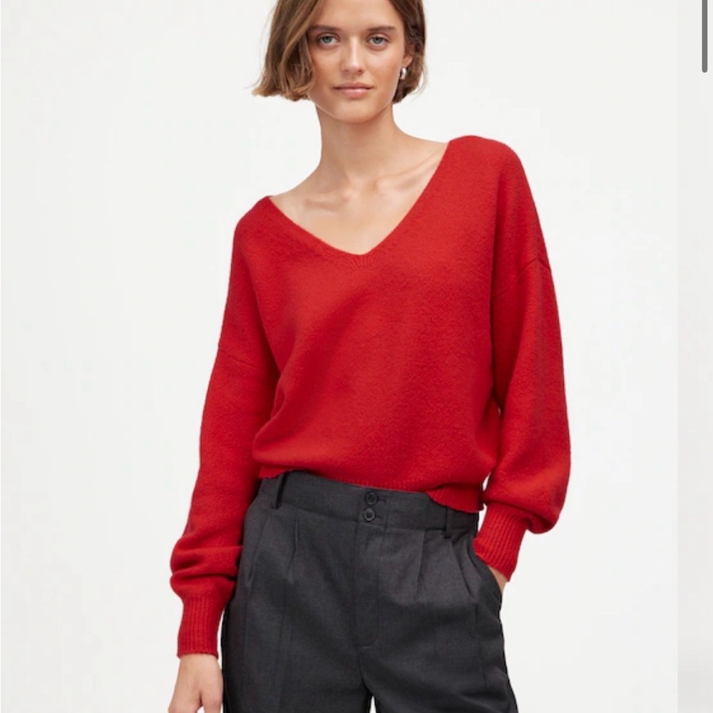 Madewell Wedged V-Neck Sweater